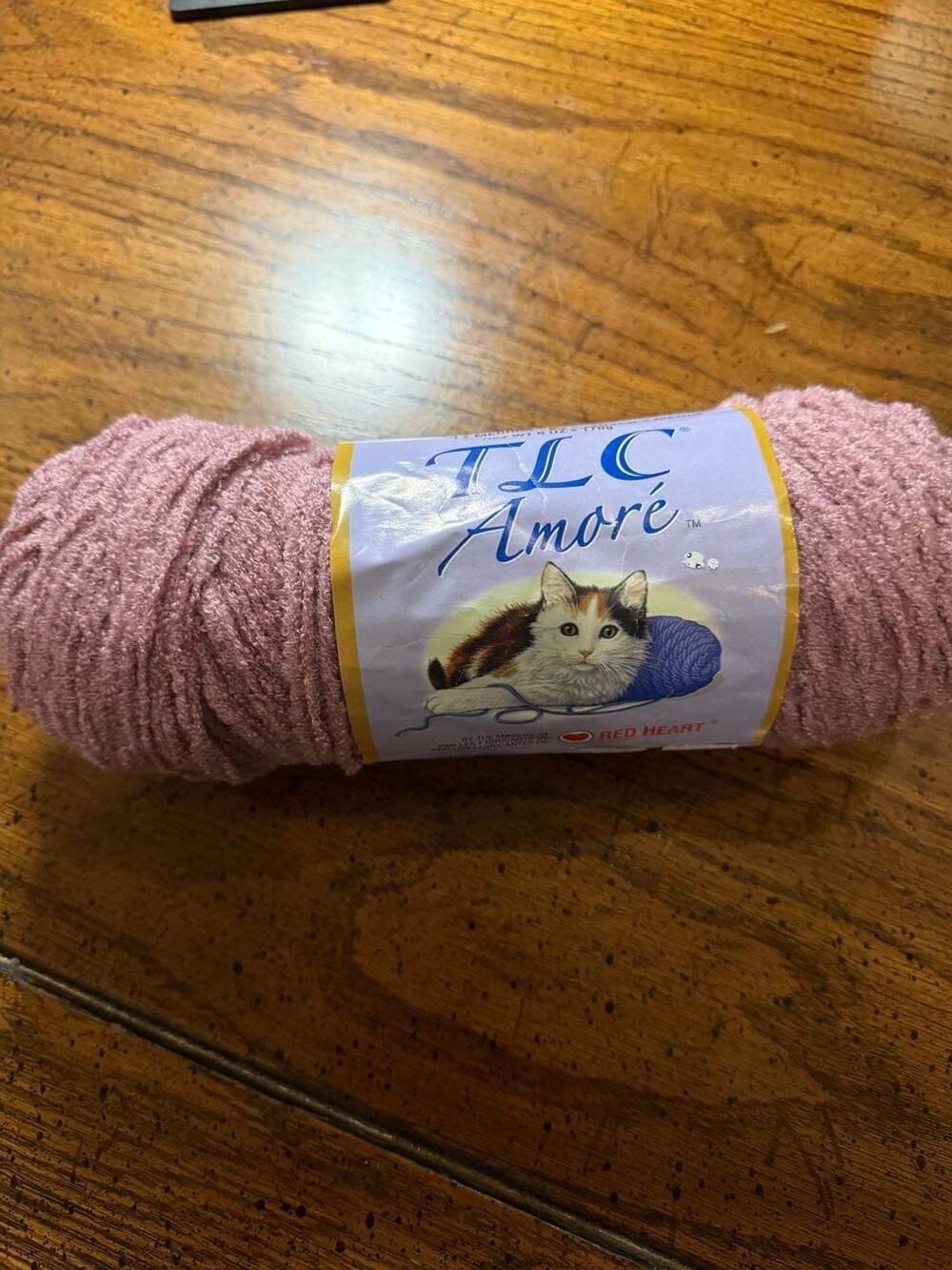Red Heart TLC Amore Yarn 6oz 3710 Rose